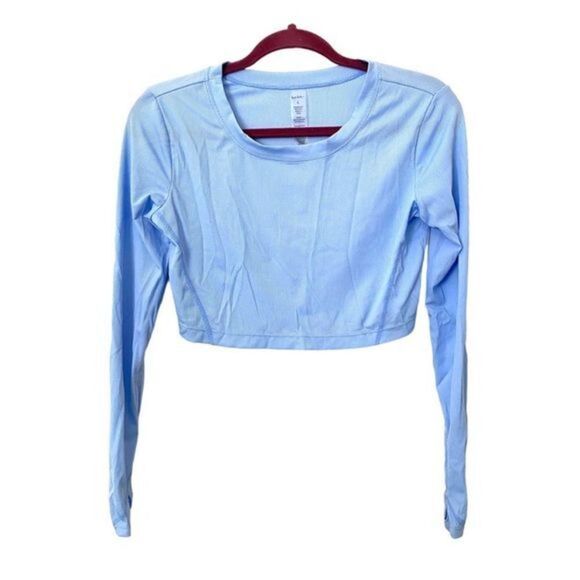 NICOLE MILLER Cropped‎ Active Long Sleeve Top Sz Sm - Picture 2 of 5